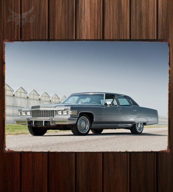 Металлическая табличка Cadillac Fleetwood Brougham Металлическая табличка Cadillac Fleetwood Brougham